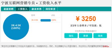 寧波互聯(lián)網(wǎng)營銷專員工資待遇分析